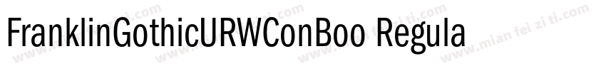 FranklinGothicURWConBoo Regular字体转换